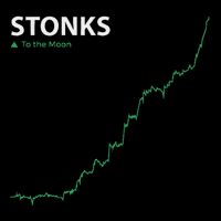 Stonks To The Moon Stock Day Trader Stonks Meme Button