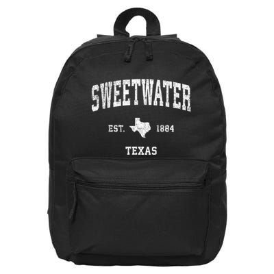 Sweetwater Texas Tx Vintage Sports 16 in Basic Backpack