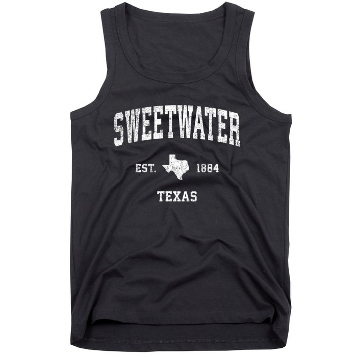 Sweetwater Texas Tx Vintage Sports Tank Top