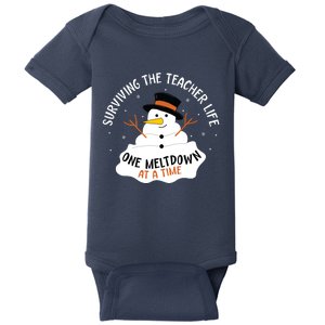 Surviving The Teacher Life One Meltdown At A Time Christmas Baby Bodysuit