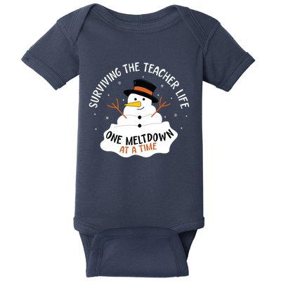 Surviving The Teacher Life One Meltdown At A Time Christmas Baby Bodysuit