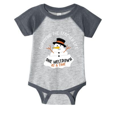 Surviving The Teacher Life One Meltdown At A Time Christmas Infant Baby Jersey Bodysuit