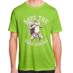 Save The Tree Ninjas Funny Squirrel Adult ChromaSoft Performance T-Shirt