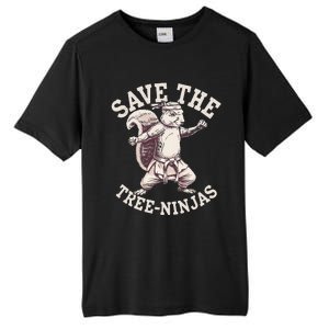 Save The Tree Ninjas Funny Squirrel Tall Fusion ChromaSoft Performance T-Shirt