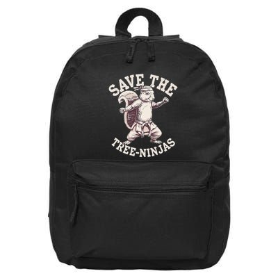 Save The Tree Ninjas Funny Squirrel 16 in Basic Backpack