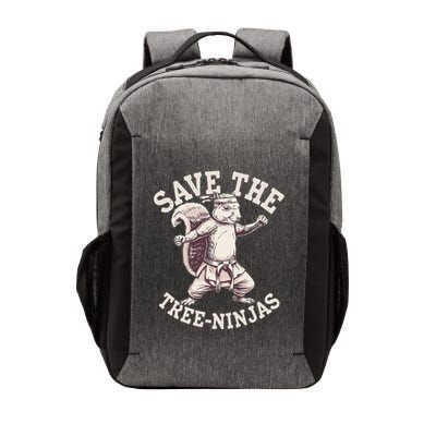 Save The Tree Ninjas Funny Squirrel Vector Backpack