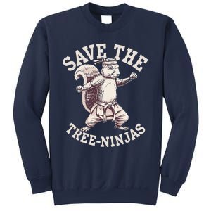 Save The Tree Ninjas Funny Squirrel Sweatshirt