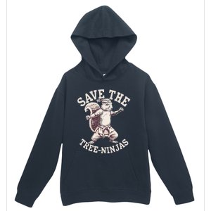 Save The Tree Ninjas Funny Squirrel Urban Pullover Hoodie