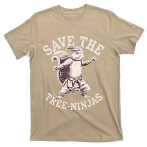 Save The Tree Ninjas Funny Squirrel T-Shirt