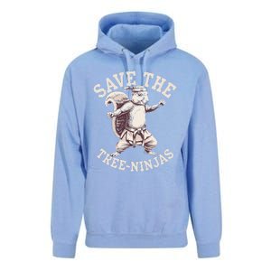 Save The Tree Ninjas Funny Squirrel Unisex Surf Hoodie