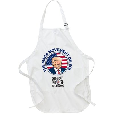 Scottpresler Trump The Maga Movement On Sol Scan To Join The Movement Full-Length Apron With Pockets