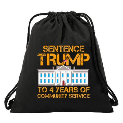Sentence Trump To 4 Years Of Community Service Drawstring Bag