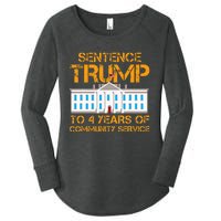 Sentence Trump To 4 Years Of Community Service Women's Perfect Tri Tunic Long Sleeve Shirt