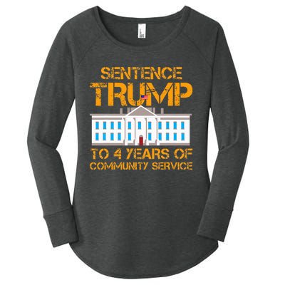 Sentence Trump To 4 Years Of Community Service Women's Perfect Tri Tunic Long Sleeve Shirt