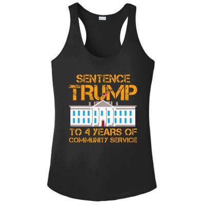 Sentence Trump To 4 Years Of Community Service Ladies PosiCharge Competitor Racerback Tank