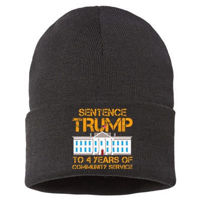 Sentence Trump To 4 Years Of Community Service Sustainable Knit Beanie