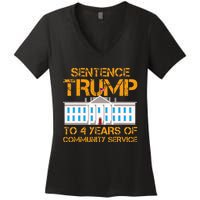 Sentence Trump To 4 Years Of Community Service Women's V-Neck T-Shirt