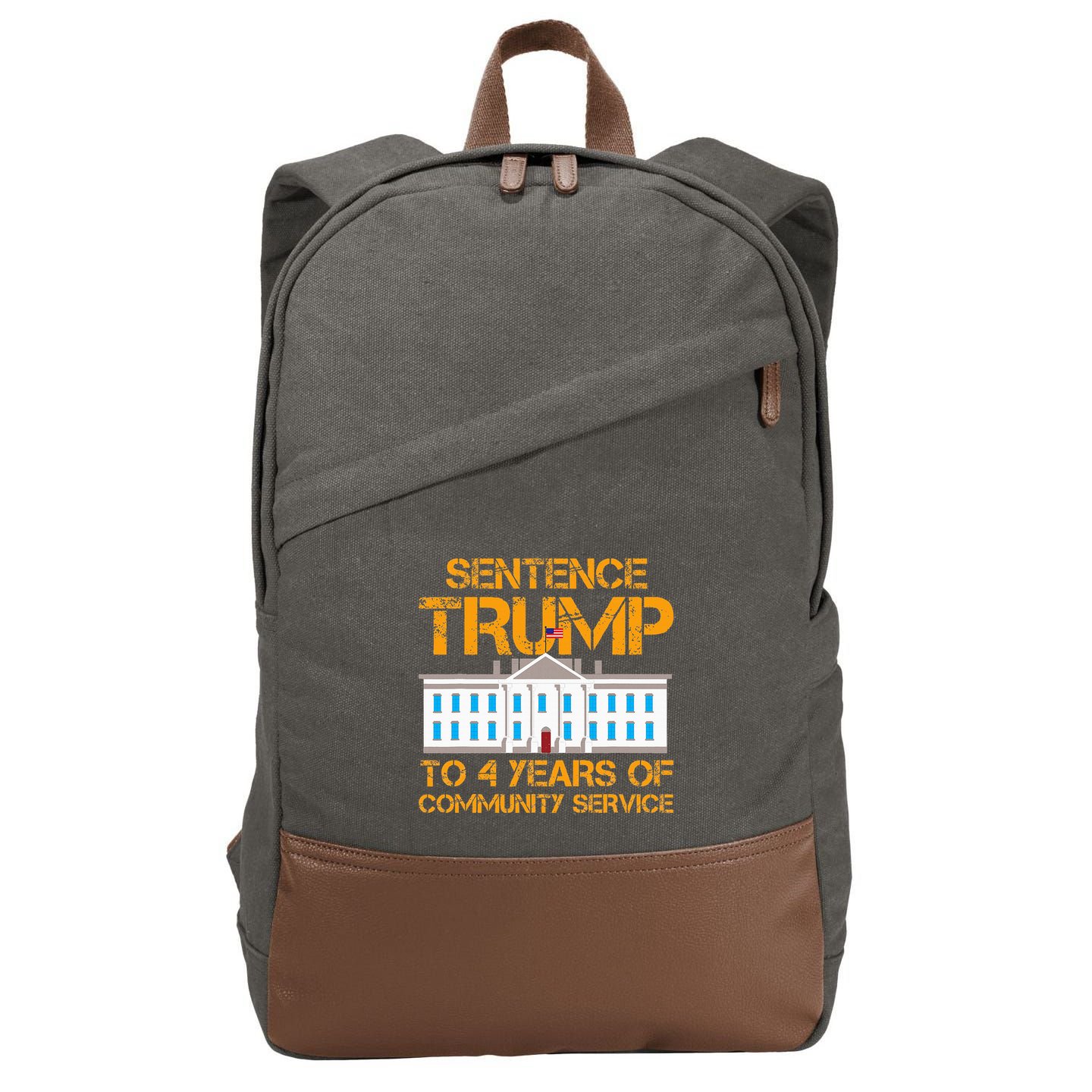 Sentence Trump To 4 Years Of Community Service Cotton Canvas Backpack