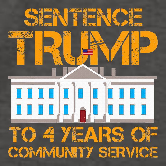 Sentence Trump To 4 Years Of Community Service Vector Backpack