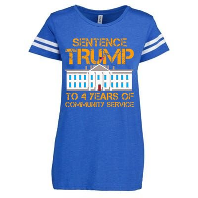 Sentence Trump To 4 Years Of Community Service Enza Ladies Jersey Football T-Shirt