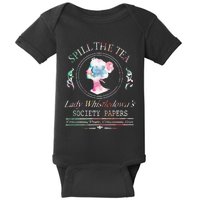 Spill The Tea Lady Whistledown Society Papers Baby Bodysuit