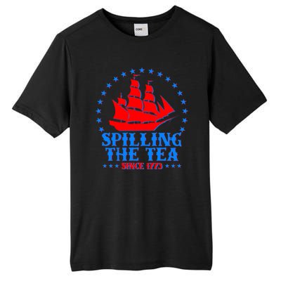 Spilling The Tea Since 1773 Boston Tea Party Tall Fusion ChromaSoft Performance T-Shirt