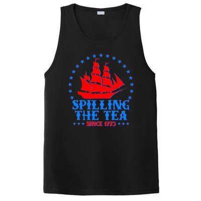 Spilling The Tea Since 1773 Boston Tea Party PosiCharge Competitor Tank