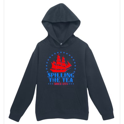 Spilling The Tea Since 1773 Boston Tea Party Urban Pullover Hoodie