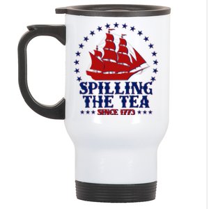 Spilling The Tea Since 1773 Boston Tea Party Stainless Steel Travel Mug