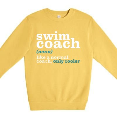 Swim Teacher Thank You Teacher Gift Premium Crewneck Sweatshirt