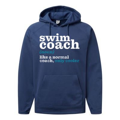 Swim Teacher Thank You Teacher Gift Performance Fleece Hoodie