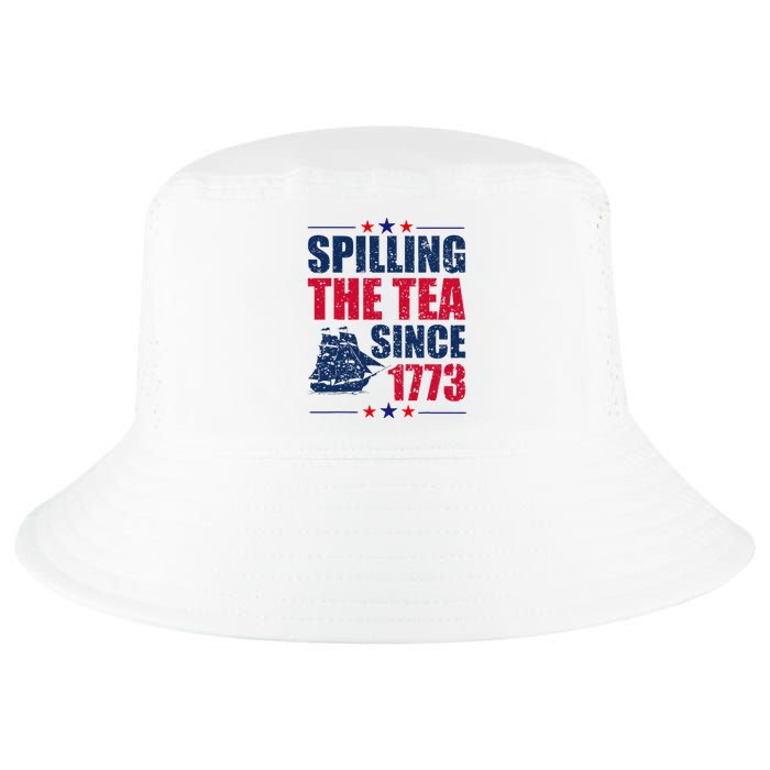 Spilling The Tea Since 1773 Women History Teacher 4th July Cool Comfort Performance Bucket Hat