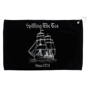 Spilling The Tea 4th Of July We The People Grommeted Golf Towel