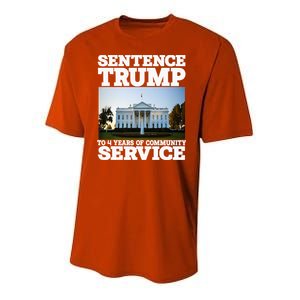 Sentence Trump To 4 Years Of Community Service White House Youth Performance Sprint T-Shirt