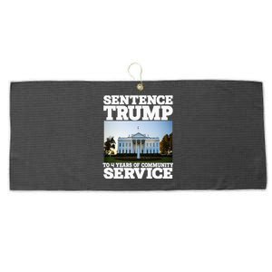 Sentence Trump To 4 Years Of Community Service White House Large Microfiber Waffle Golf Towel