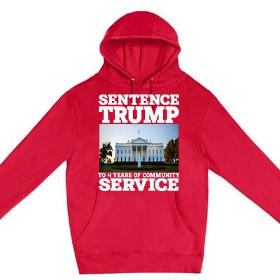 Sentence Trump To 4 Years Of Community Service White House Premium Pullover Hoodie