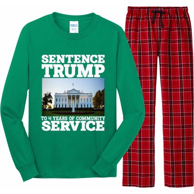 Sentence Trump To 4 Years Of Community Service White House Long Sleeve Pajama Set