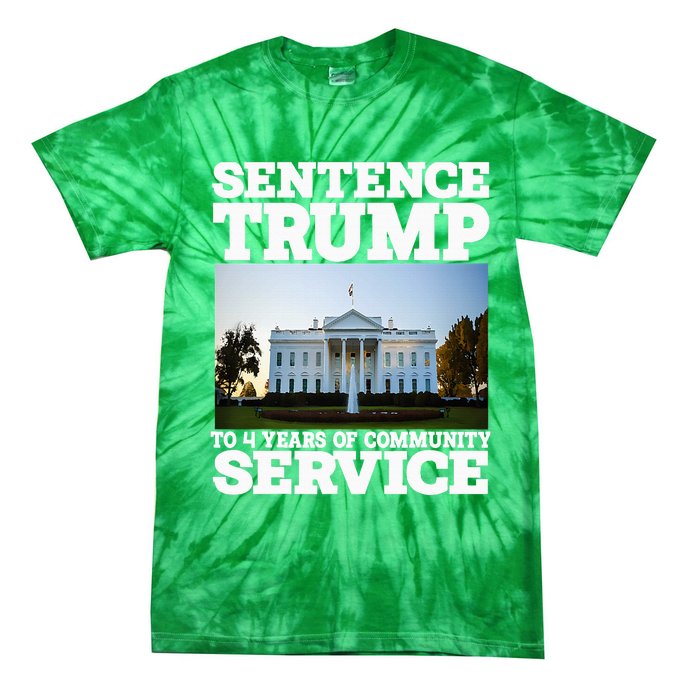 Sentence Trump To 4 Years Of Community Service White House Tie-Dye T-Shirt