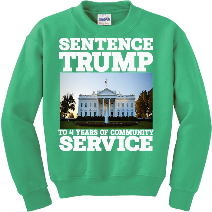 Sentence Trump To 4 Years Of Community Service White House Kids Sweatshirt