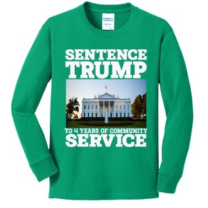 Sentence Trump To 4 Years Of Community Service White House Kids Long Sleeve Shirt