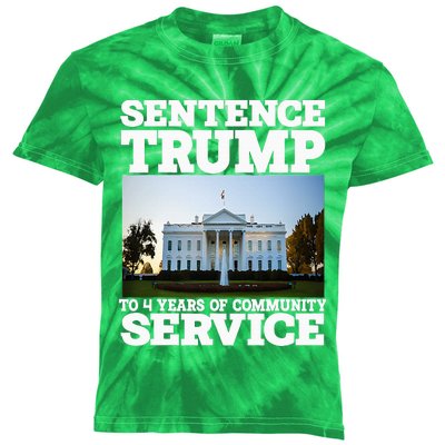 Sentence Trump To 4 Years Of Community Service White House Kids Tie-Dye T-Shirt