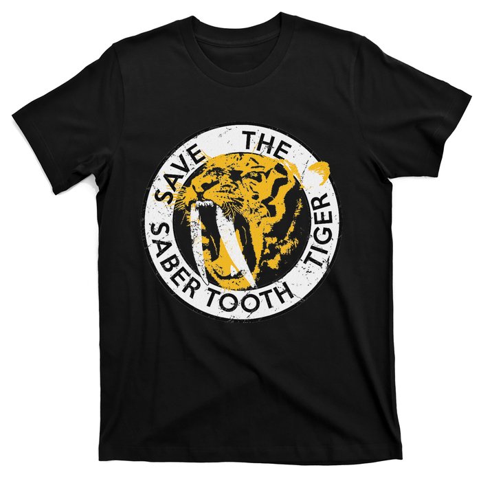 Saber Tooth Tiger Big Cat Conservation T-Shirt