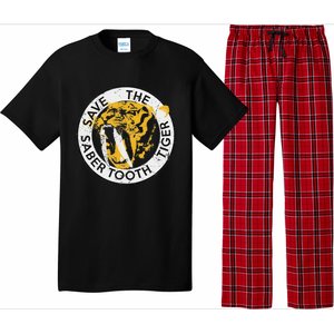 Saber Tooth Tiger Big Cat Conservation Pajama Set