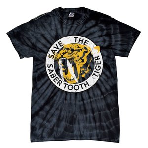 Saber Tooth Tiger Big Cat Conservation Tie-Dye T-Shirt