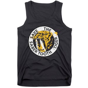 Saber Tooth Tiger Big Cat Conservation Tank Top