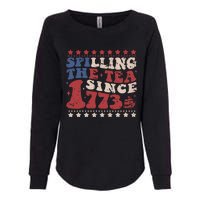 Spilling The Tea Since 1773 Women History Teacher 4th July Womens California Wash Sweatshirt