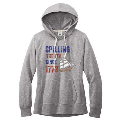 Spilling The Tea Historical Humor Design Women's Fleece Hoodie