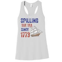 Spilling The Tea Historical Humor Design Women's Racerback Tank