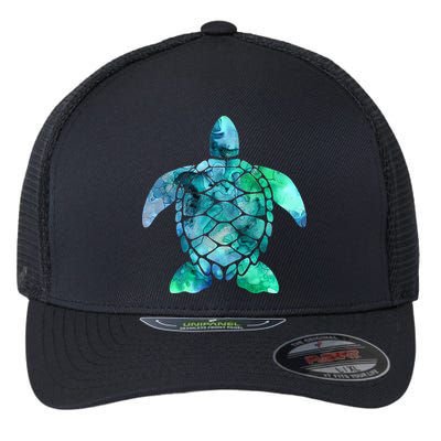 Save The Turtles Sea Turtle Gifts Ocean Animals Sea Turtle Flexfit Unipanel Trucker Cap