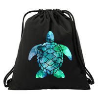 Save The Turtles Sea Turtle Gifts Ocean Animals Sea Turtle Drawstring Bag